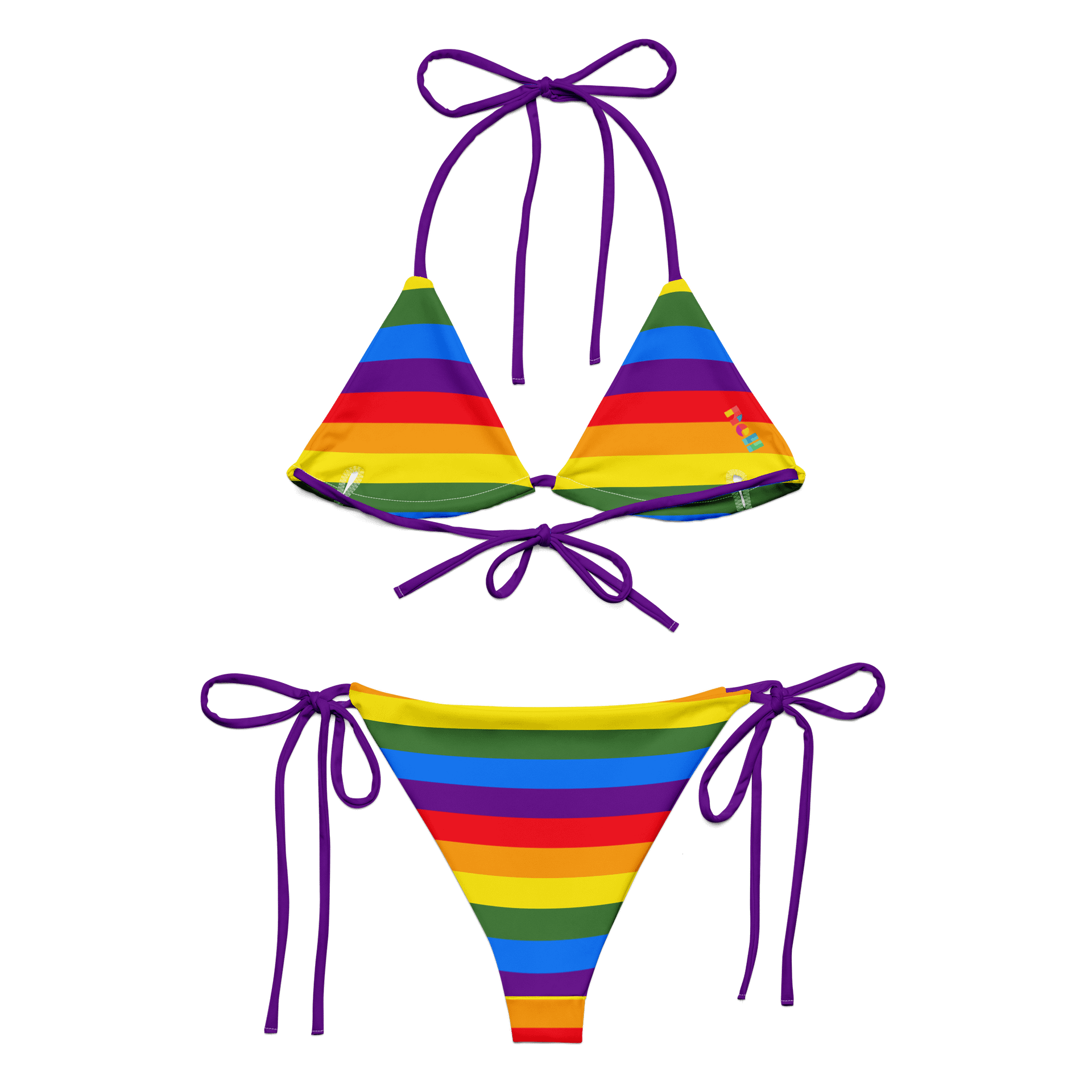 Rainbow Bliss All-Over Bikini Set product image (1)