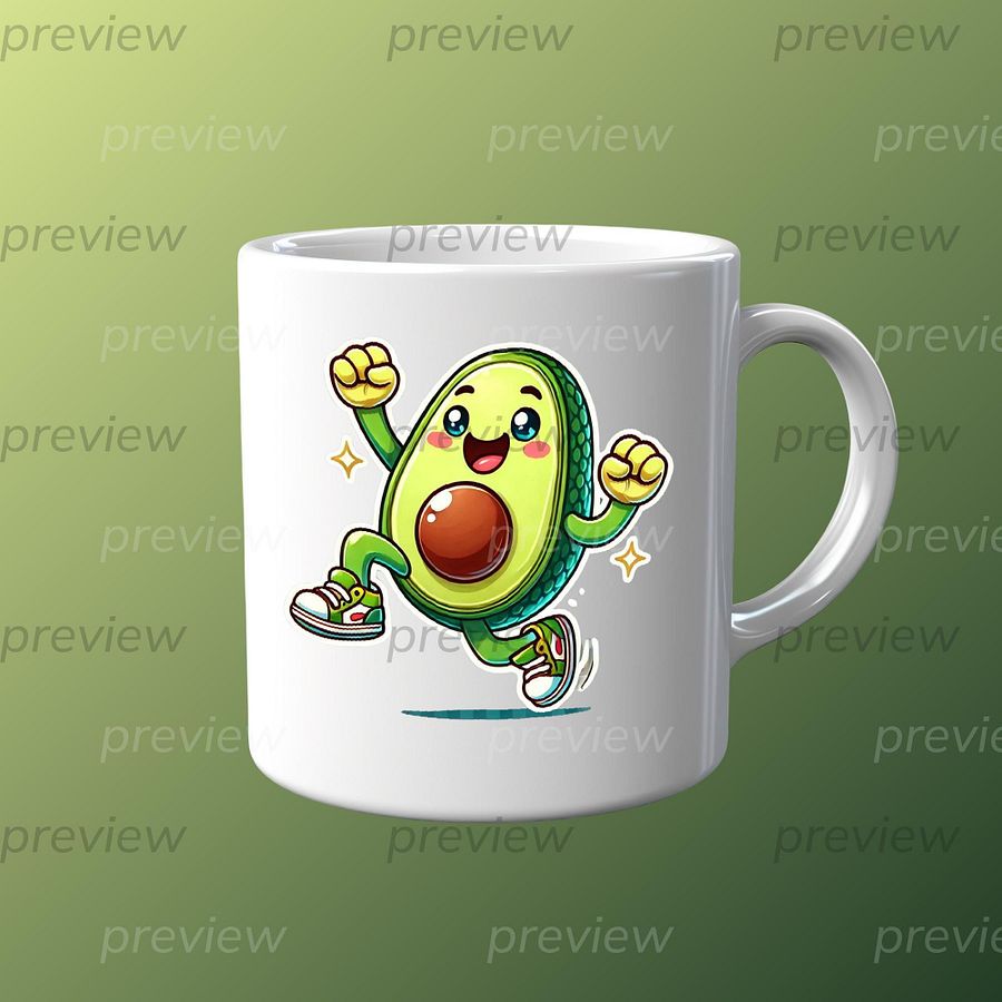 Happy Avocado Clip Art Bundle product image (3)