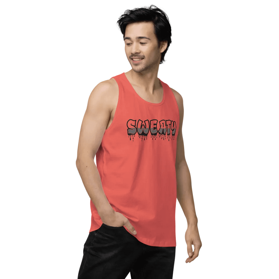 Sweaty Black Logo Tank Top product image (8)