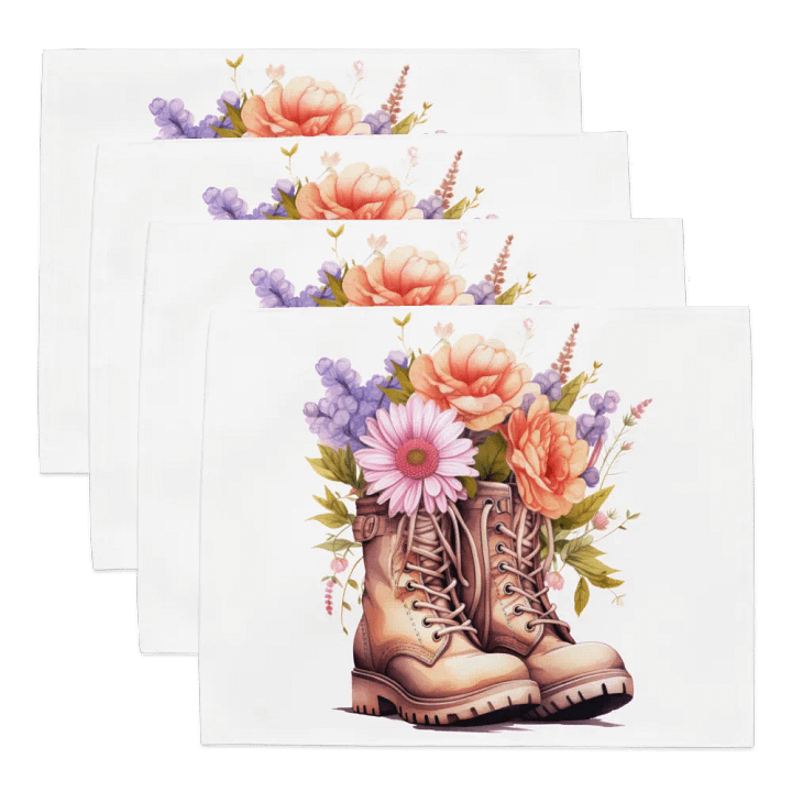 Blossom Boots Placemat Set (4) product image (1)