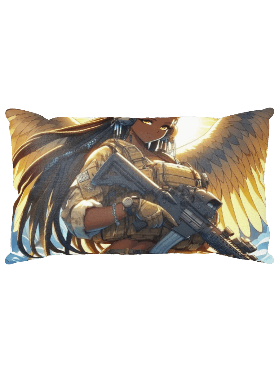 Radiant Halo Winged Warrior Pillow product image (1)