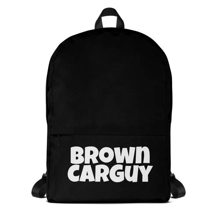 BrownCarGuy B&W Backpack product image (1)