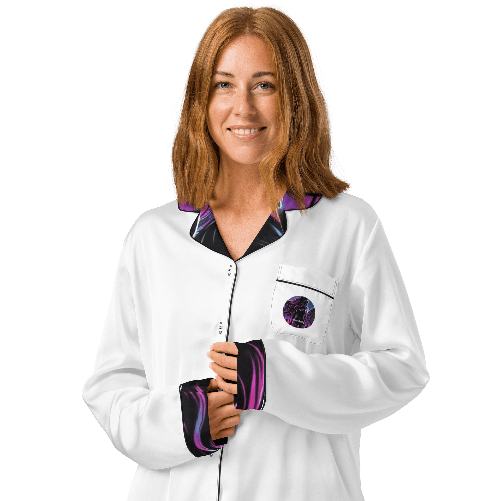 Bold & Mysterious Long Sleeve Pajama Shirt product image (3)