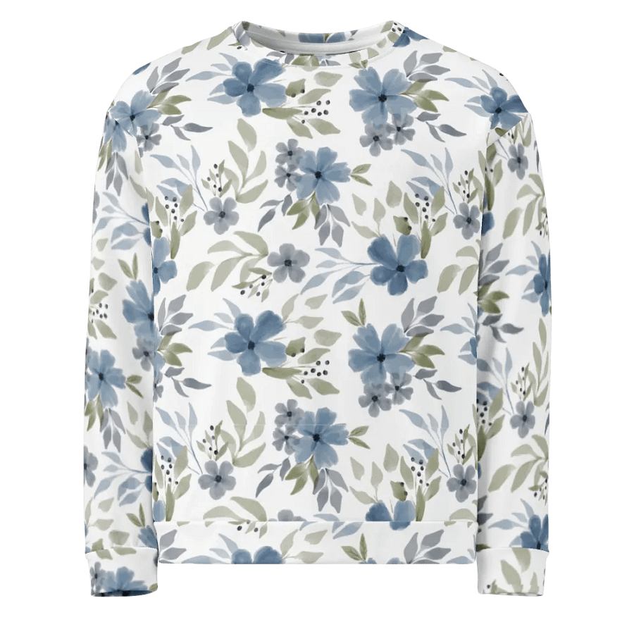 Blue Blossom Bliss Recycled Sweatshirt product image (1)