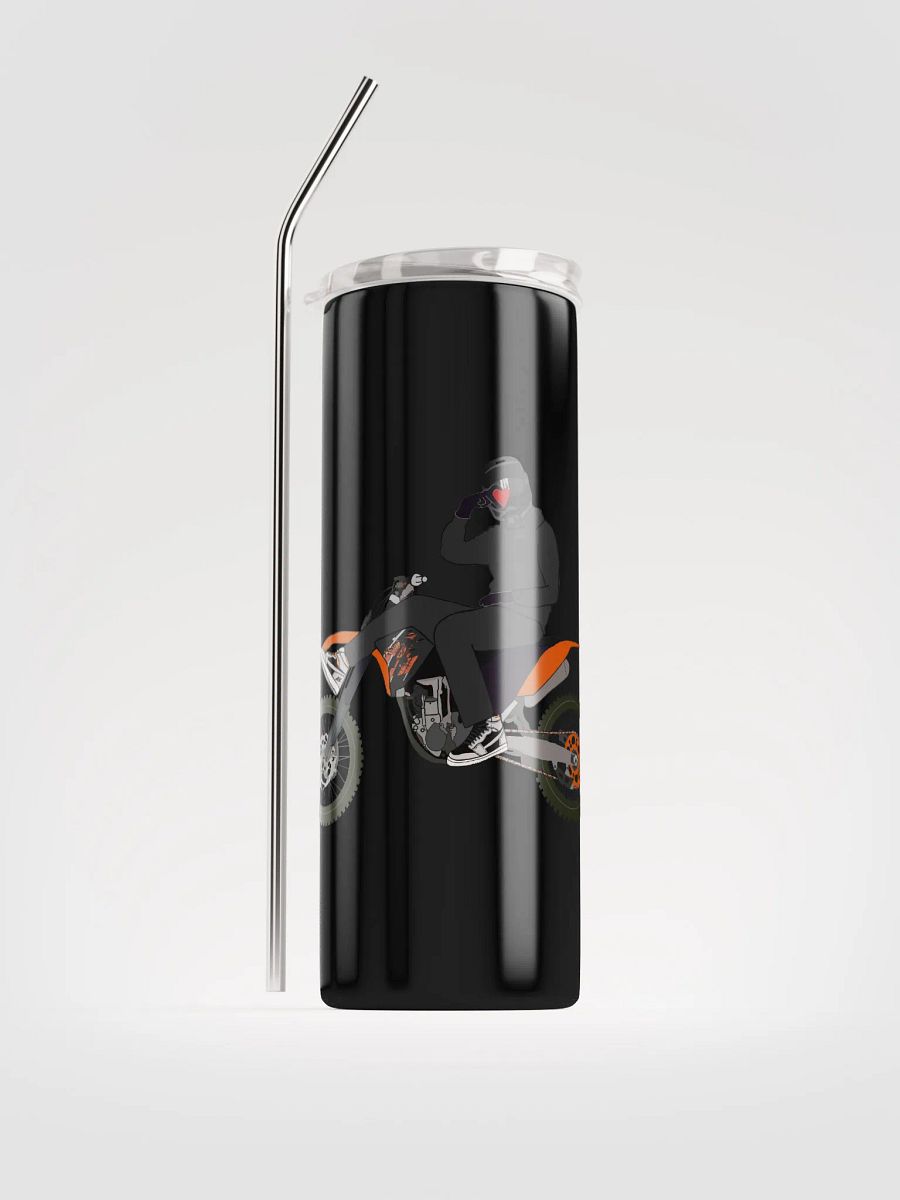 Heart-hand on Bike Stainless Steel Tumbler product image (1)