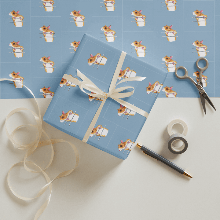 rat drawings wrapping paper x 3 product image (2)