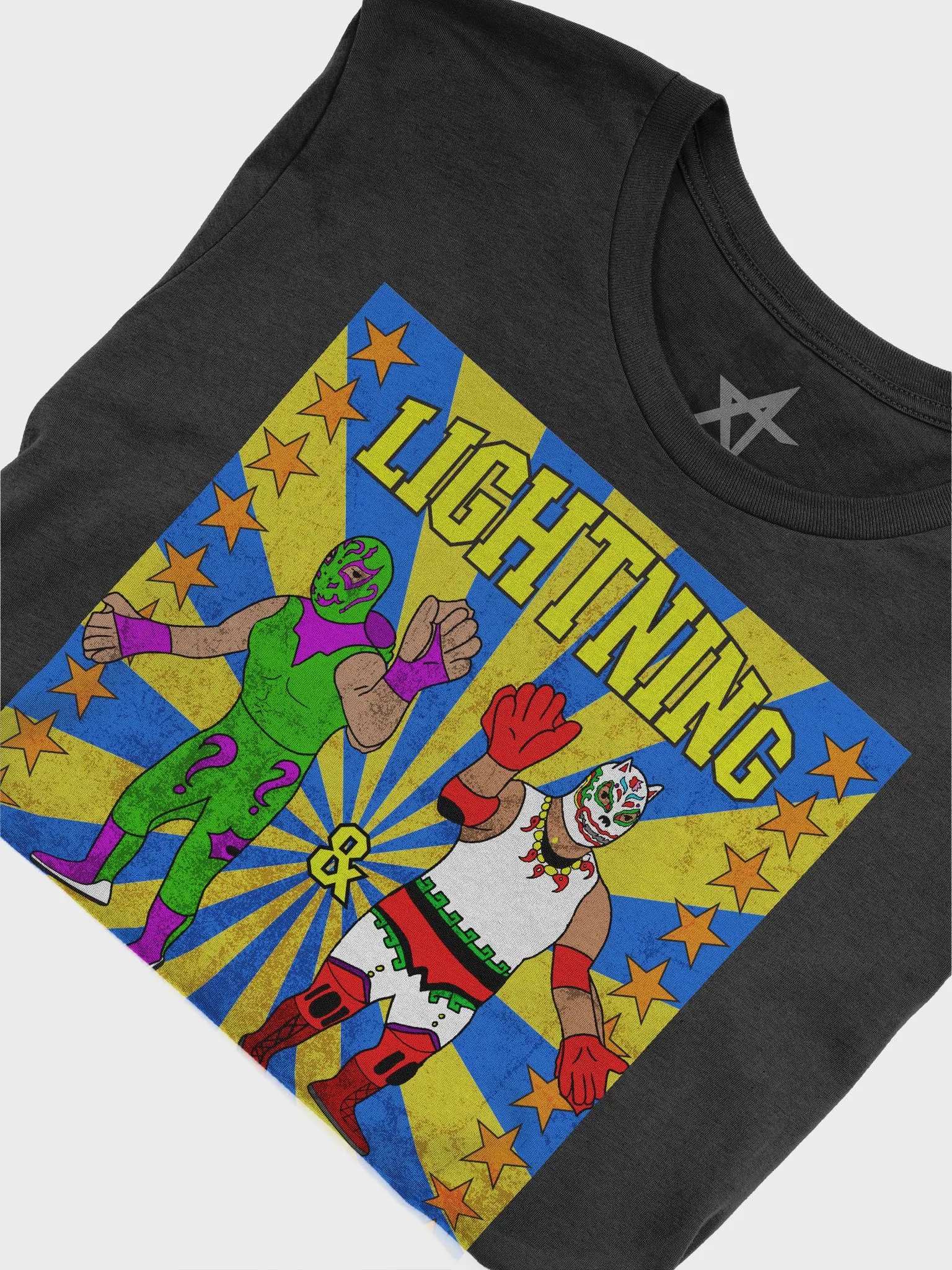 Lightning & Thunder Lucha Figures T-Shirt product image (36)