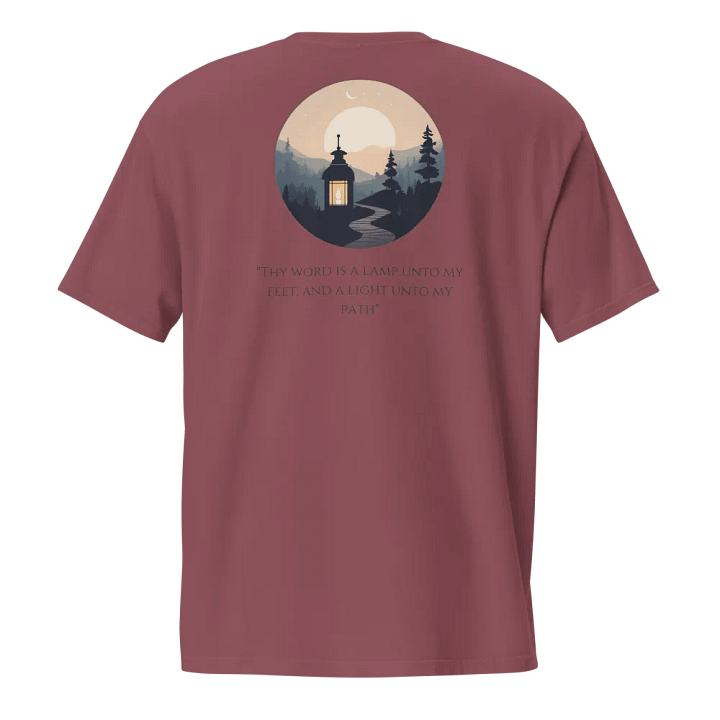Guiding Light Christian Pocket T-Shirt | Psalm 119:105 product image (1)