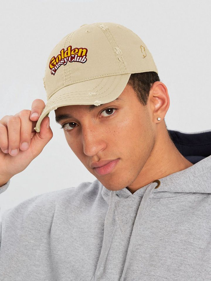 GOLDEN PUSSY CLUB distressed dad hat product image (1)
