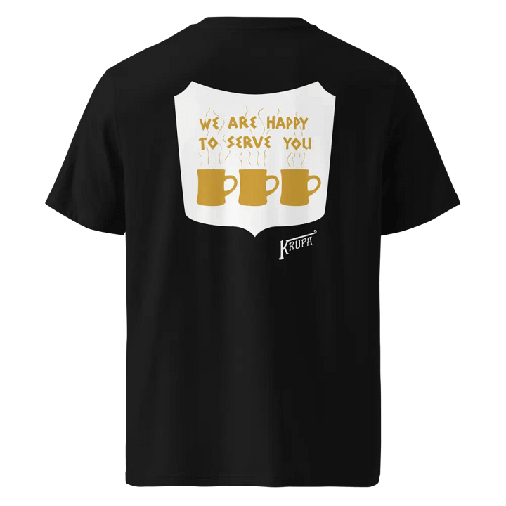 HAPPY TO SERVE TEE - GOLD product image (2)