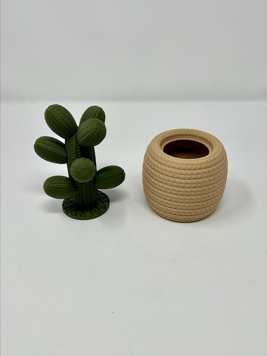 Knitted Cactus with Storage (3D Printed) product image (2)