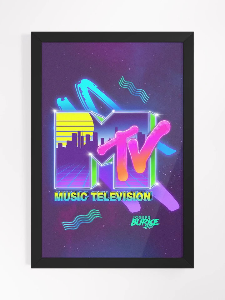 MTV Synthwave Nostalgia Framed Art product image (2)
