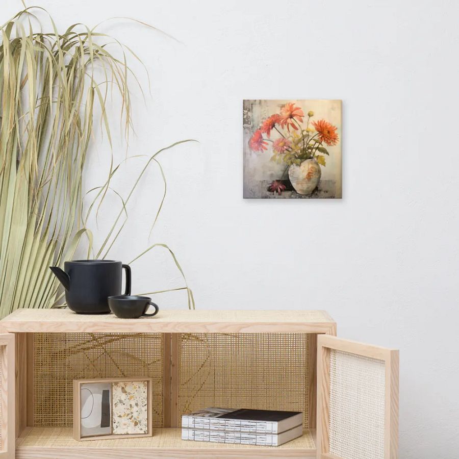 Art2401-30 Vase Flowers Still Life - Canvas Print - sm product image (6)