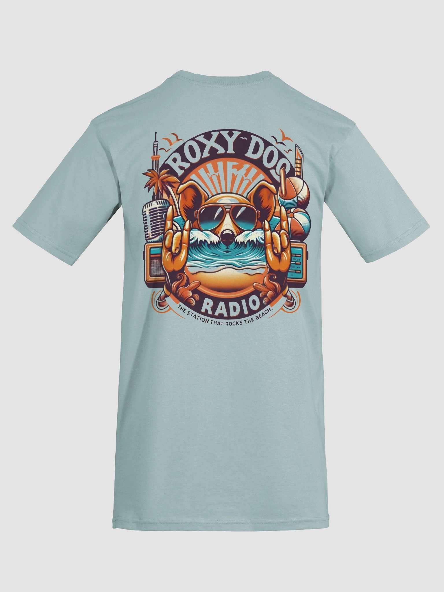 Roxy Dog Radio Rocks The Beach Custom T-Shirt product image (22)
