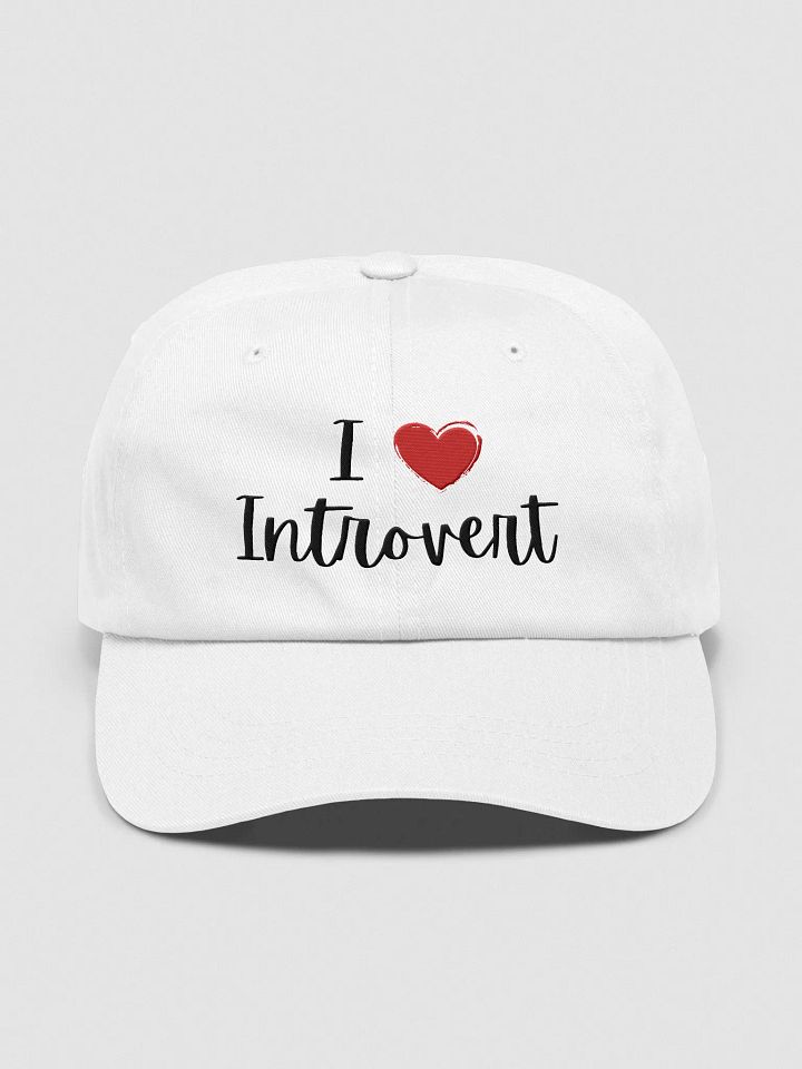 I Love Introvert Yupoong Classic Dad Hat – Embroidered Minimalist Cap product image (4)