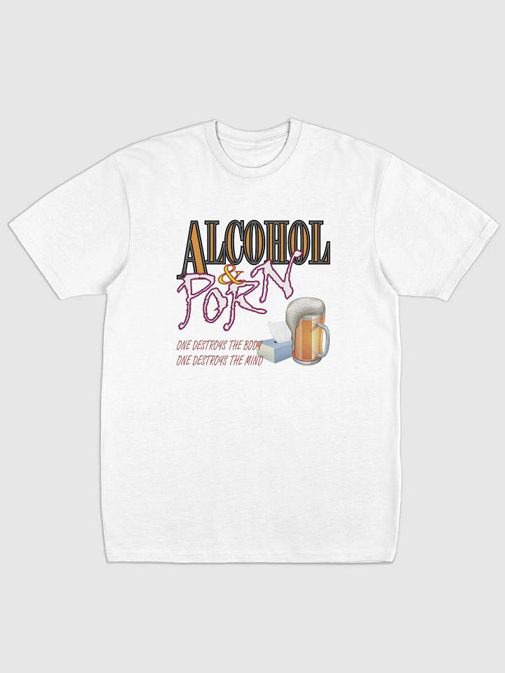 Alcohol & Porn - Cotton Heritage Men's Premium Heavyweight Tee product image (2)