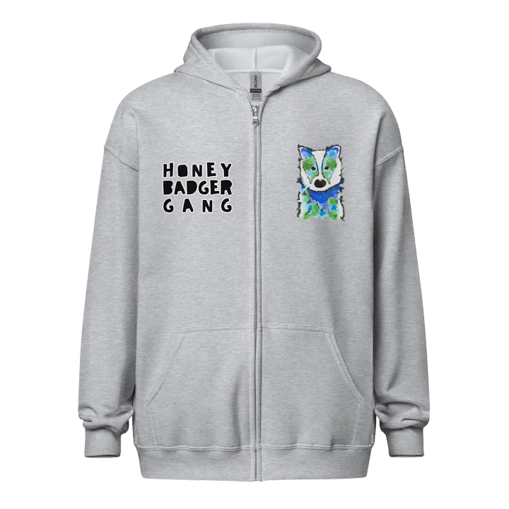 Honey Badger Gang Zip Up Hoodie product image (1)