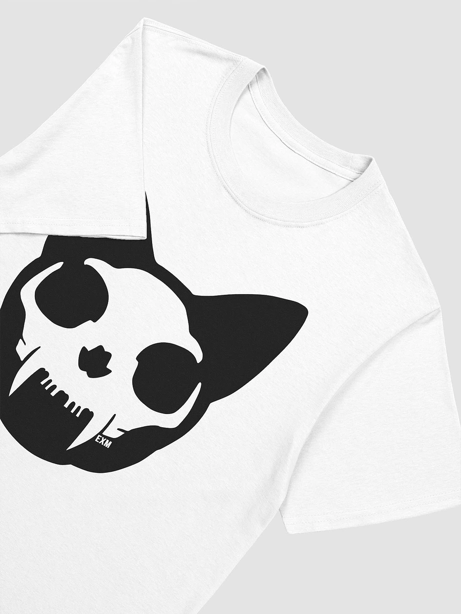 Cat Skull (Black on White - Gildan) product image (3)