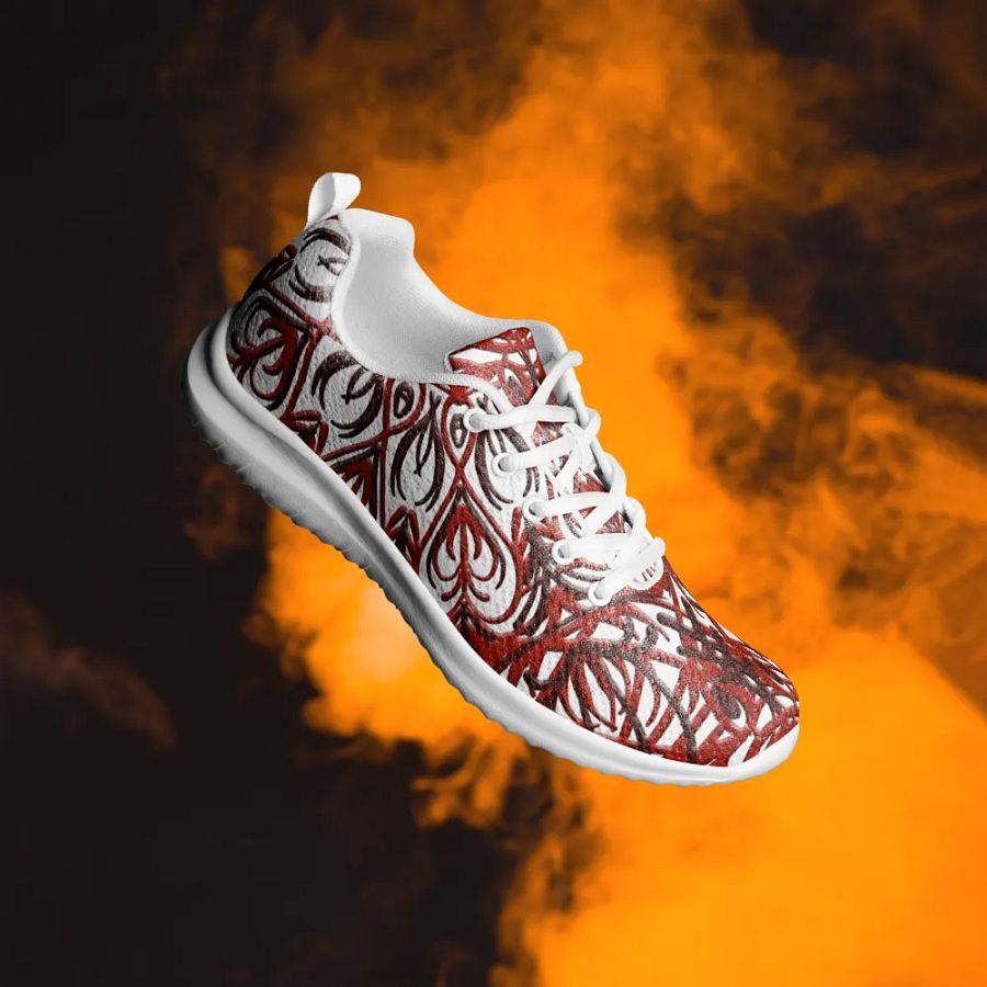 Zenith Red Swirl Men's Sneakers product image (12)