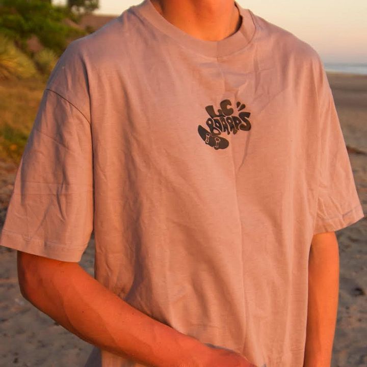 LC BOARDS FINGERBOARD THICK COTTON TEE GREY product image (1)