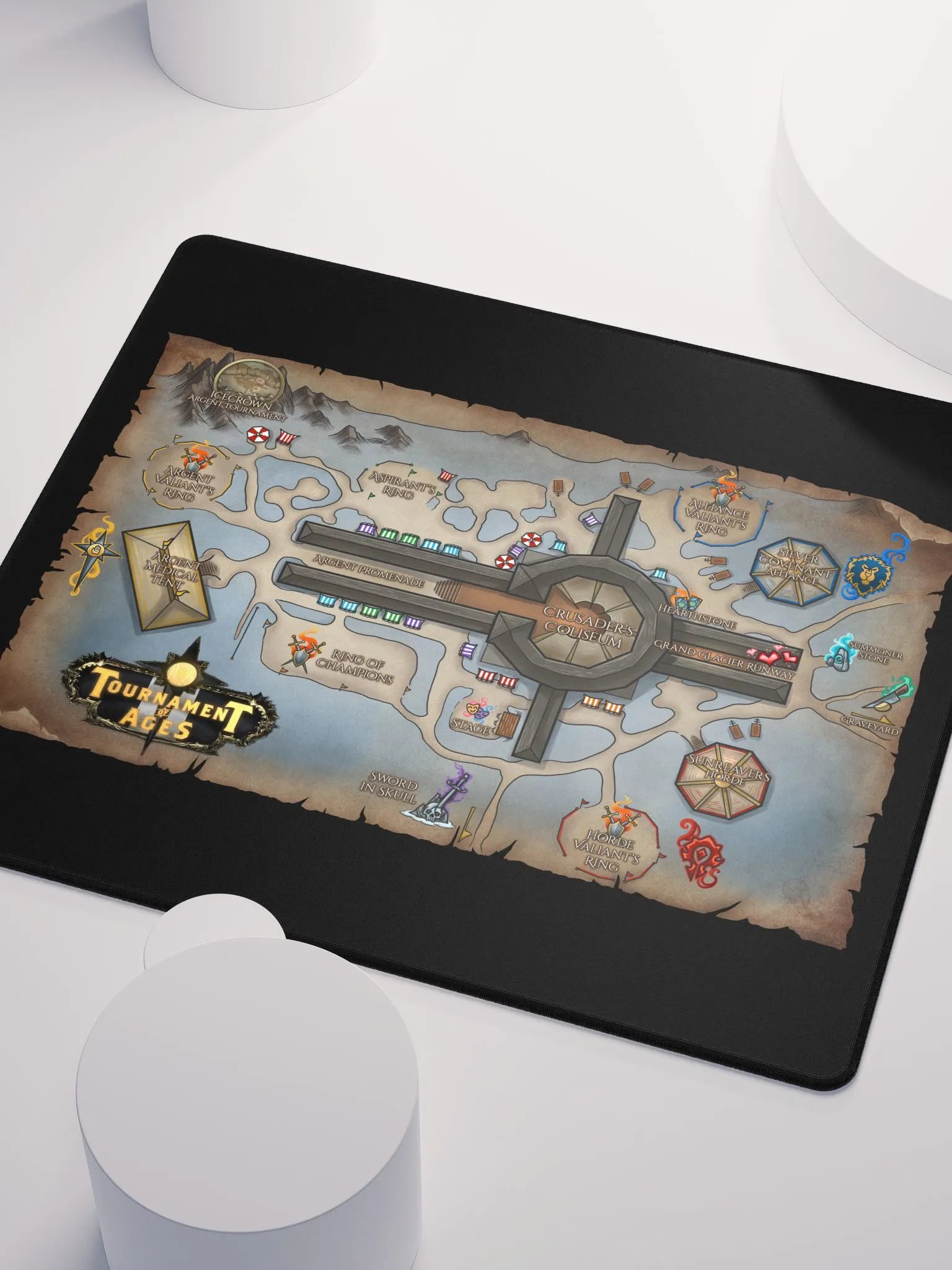 Tournament of Ages - Fairegrounds Map - Gaming Mouse Pad product image (3)