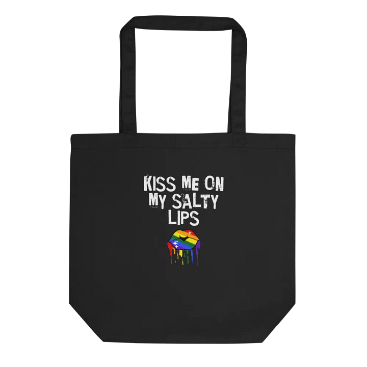 LGBTQ+ Bag Kiss Me On My Salty Lips Rainbow (black) product image (1)