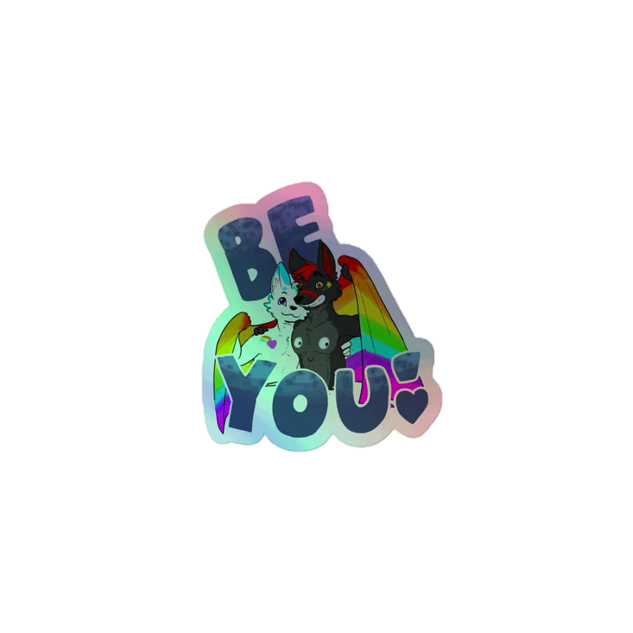 Be You! Pride Holographic Sticker product image (1)