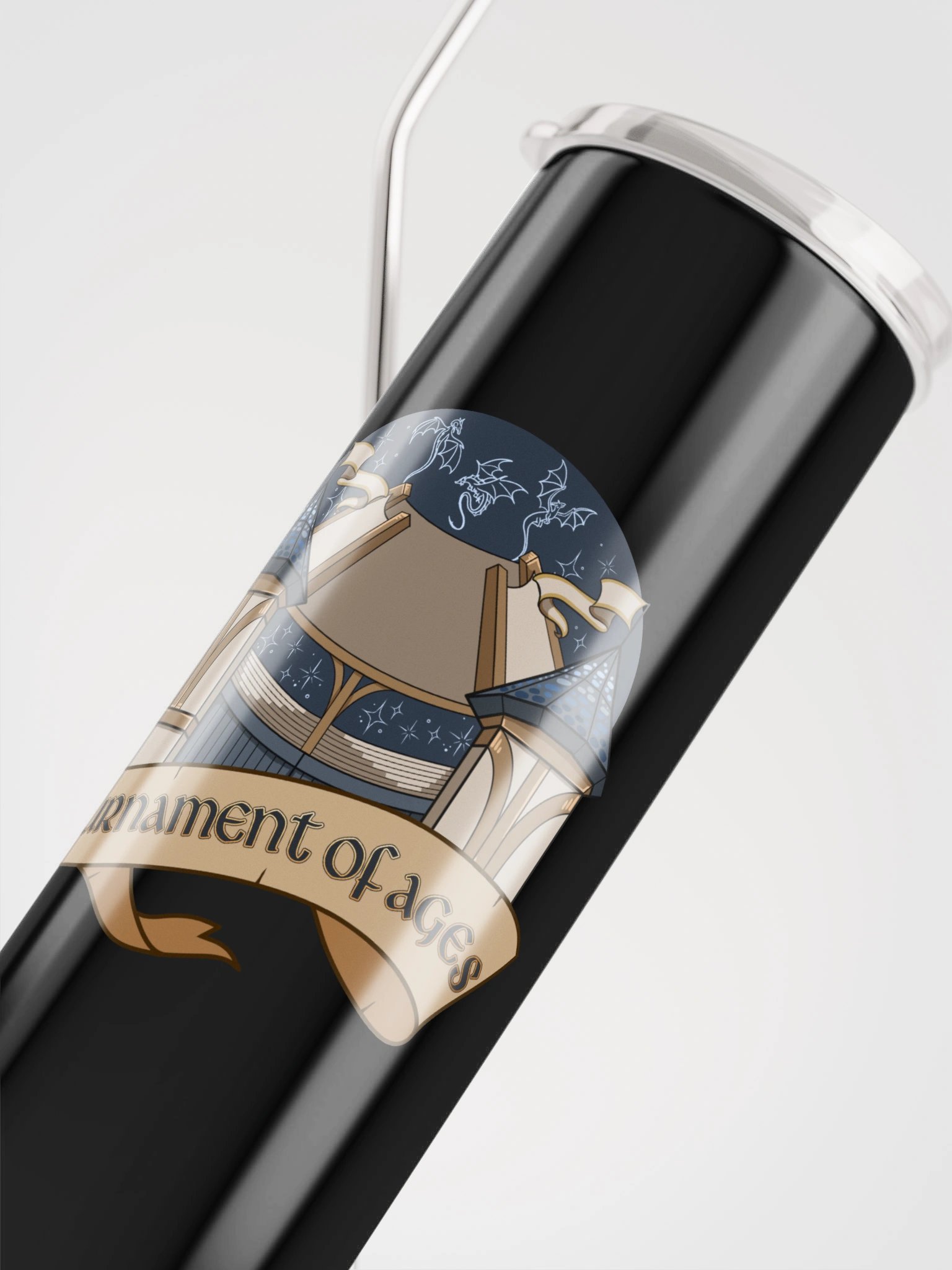 Coliseum Sky - Stars Version - Tumbler w/Straw product image (4)