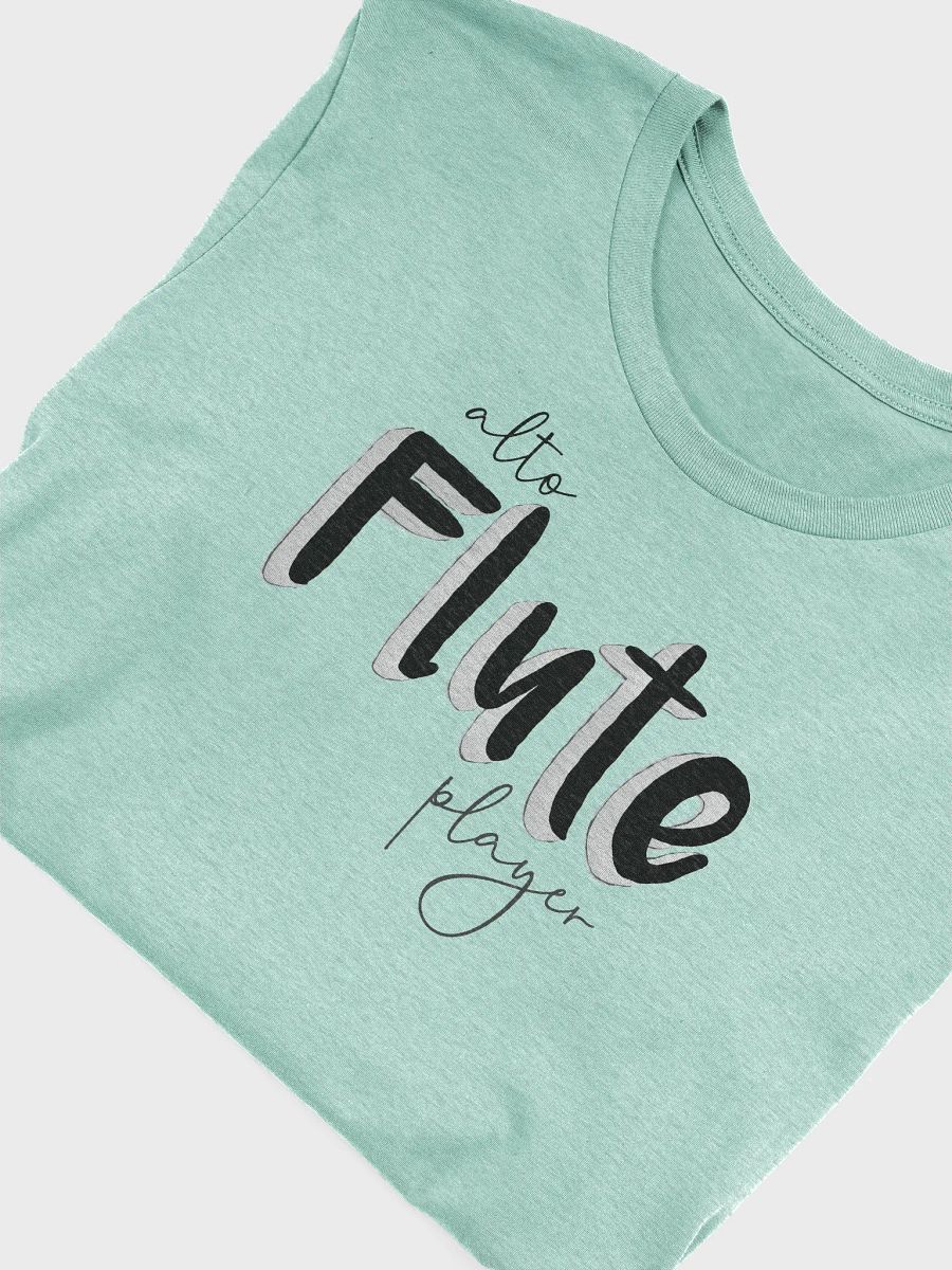 3D Alto Flute Player Typography Tee - Unisex product image (6)