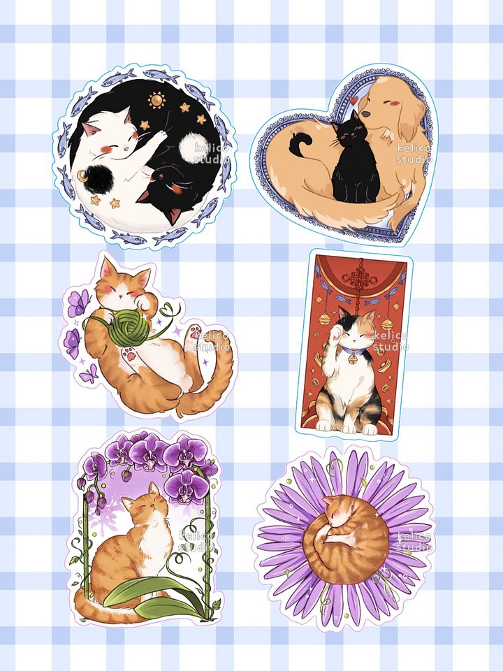 lucky cats • sticker product image (1)