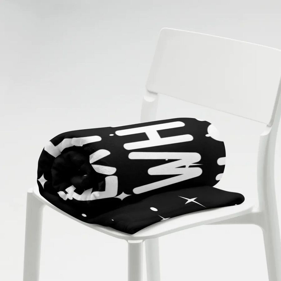 Throw Blanket ⚫️ Text me when you get lonely (153 × 203 cm) product image (7)