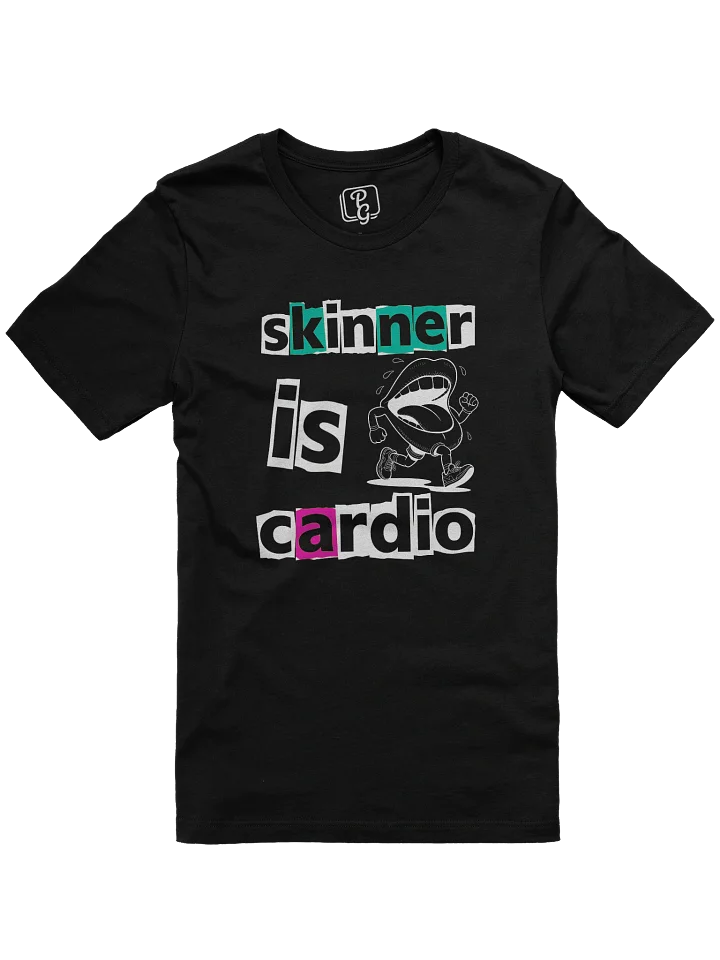 Skinner Is Cardio – Funny Cape Flats Slang Graphic Tee (Unisex, Black/Navy) product image (1)