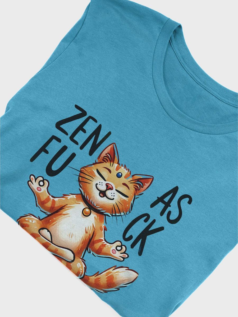 Zen As Fuck Meditating Cat T-Shirt product image (3)