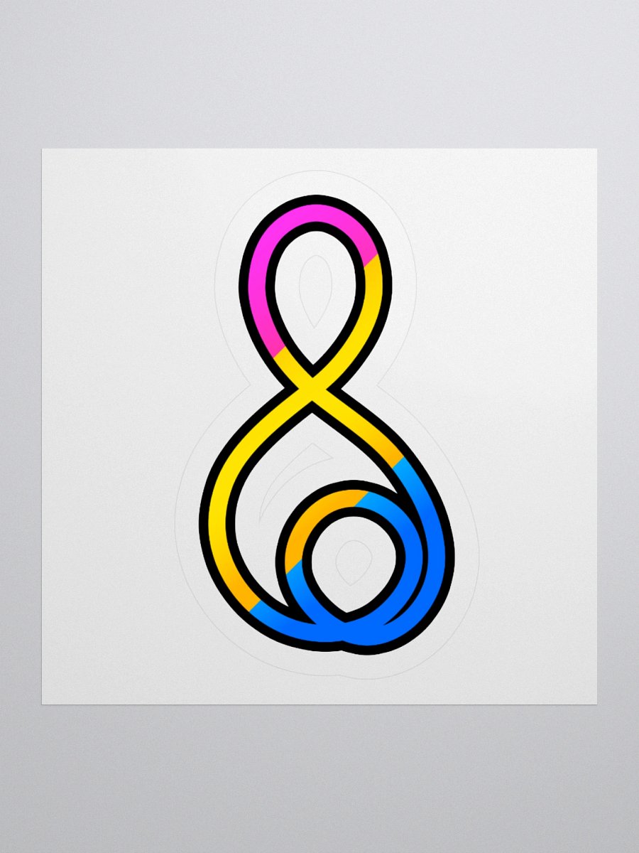 Treble Clef (Pansexual) - Kiss Cut Sticker product image (2)