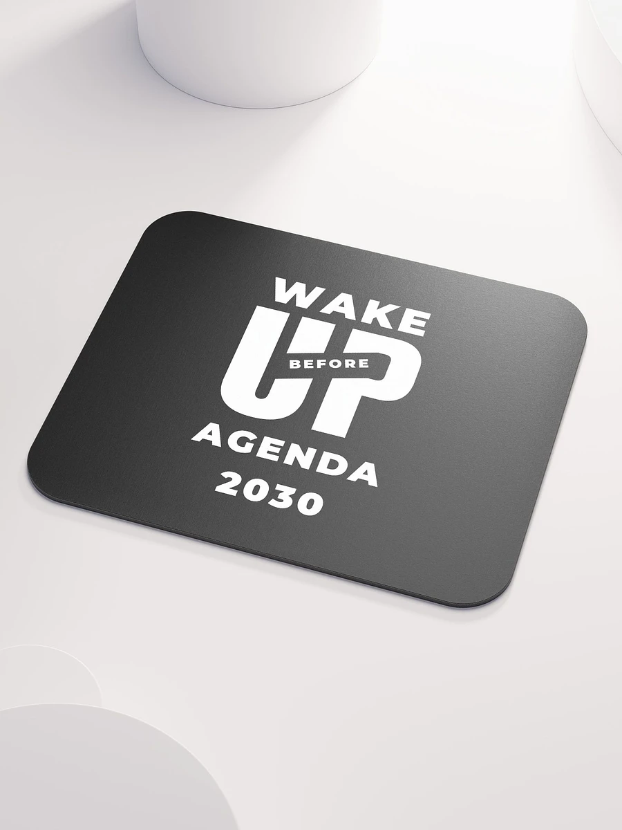 Black Mouse Pad Wake Up before Agenda 2030 product image (4)