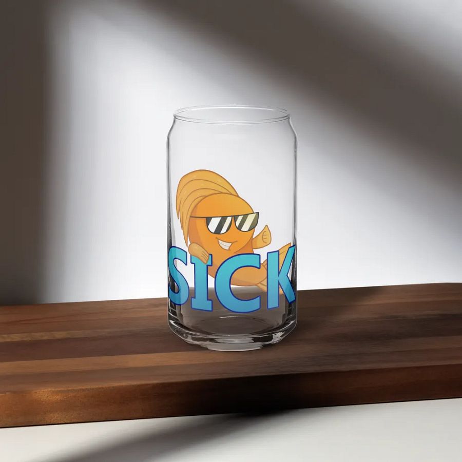 Sick Fish Glass With Lid product image (5)