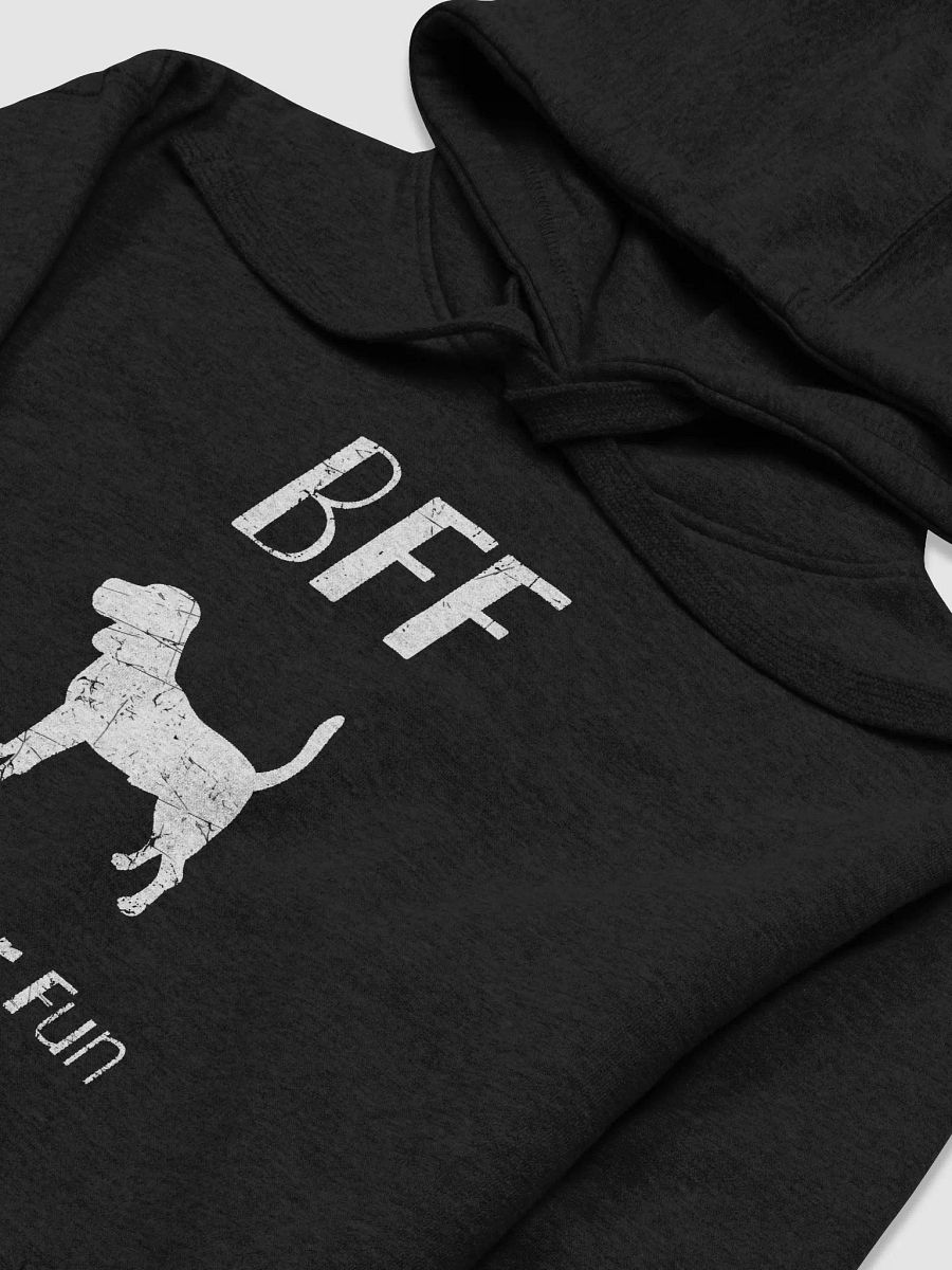 Beagle BFF Barking for fun, noisy dog, funny pun, cute joke, unisex hoodie product image (5)