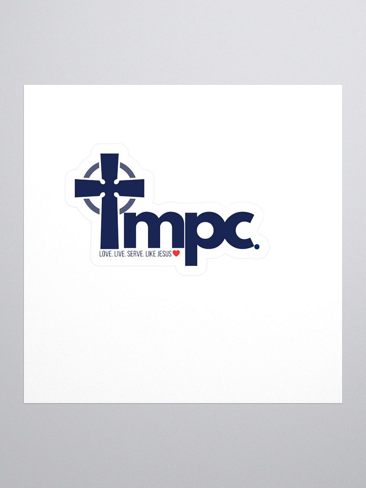Cross Logo: LOVE.LIVE.SERVE.LIKE JESUS Sticker product image (1)