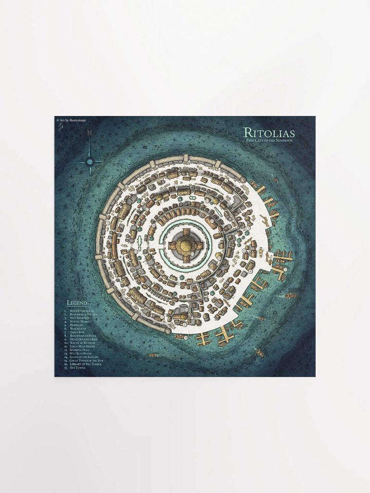 RITOLIAS CITY POSTER 10'' X 10'', 12'' X 12'' product image (1)