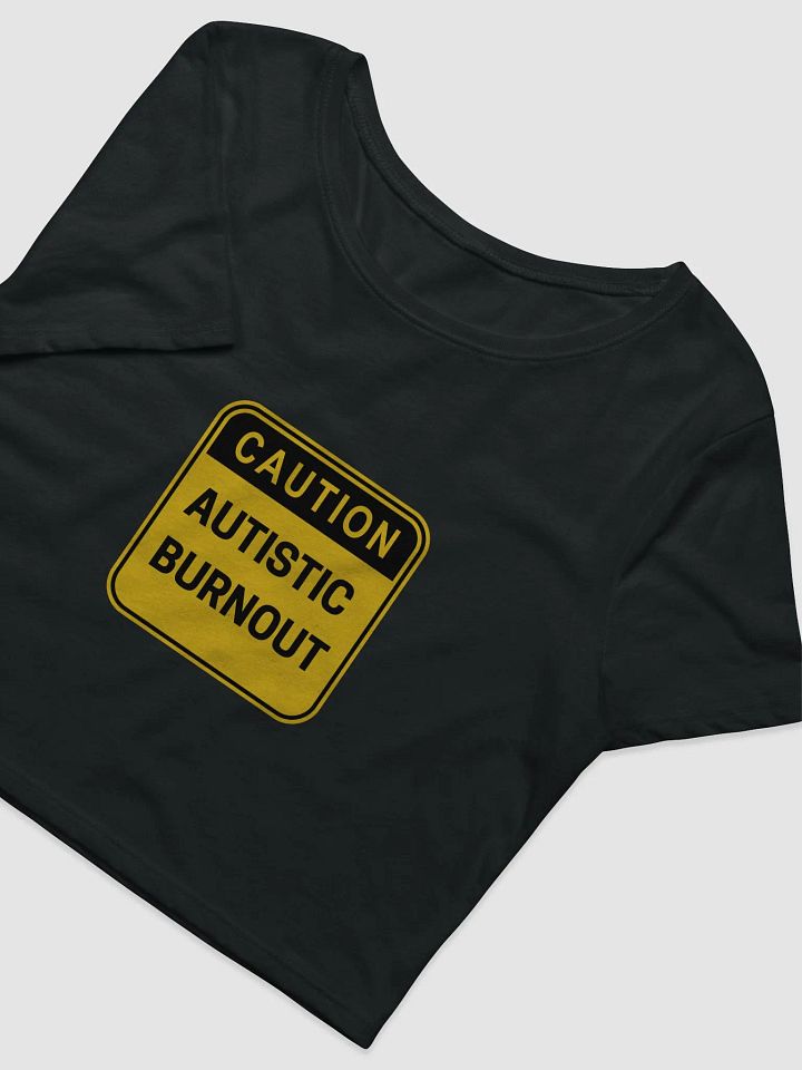 CAUTION: ASD BURNOUT cropped tee product image (4)