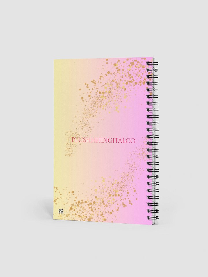 “I AM HER.” Soft Life Notebook – Pink & Gold Spiral Journal product image (2)