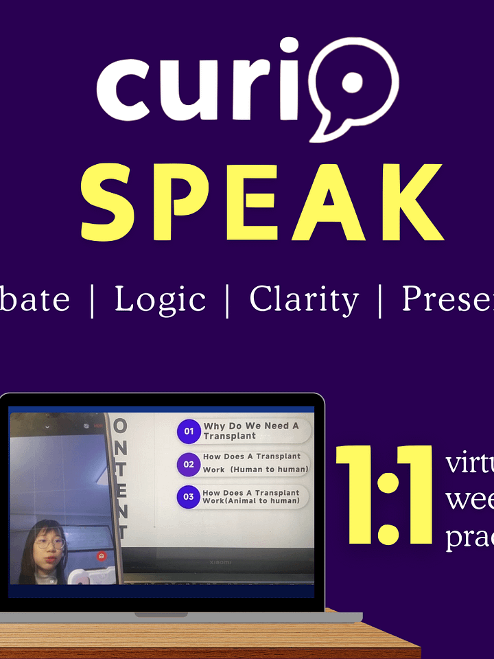 CurioSpeak: Public Speaking & Debate Skills for Young Leaders product image (2)