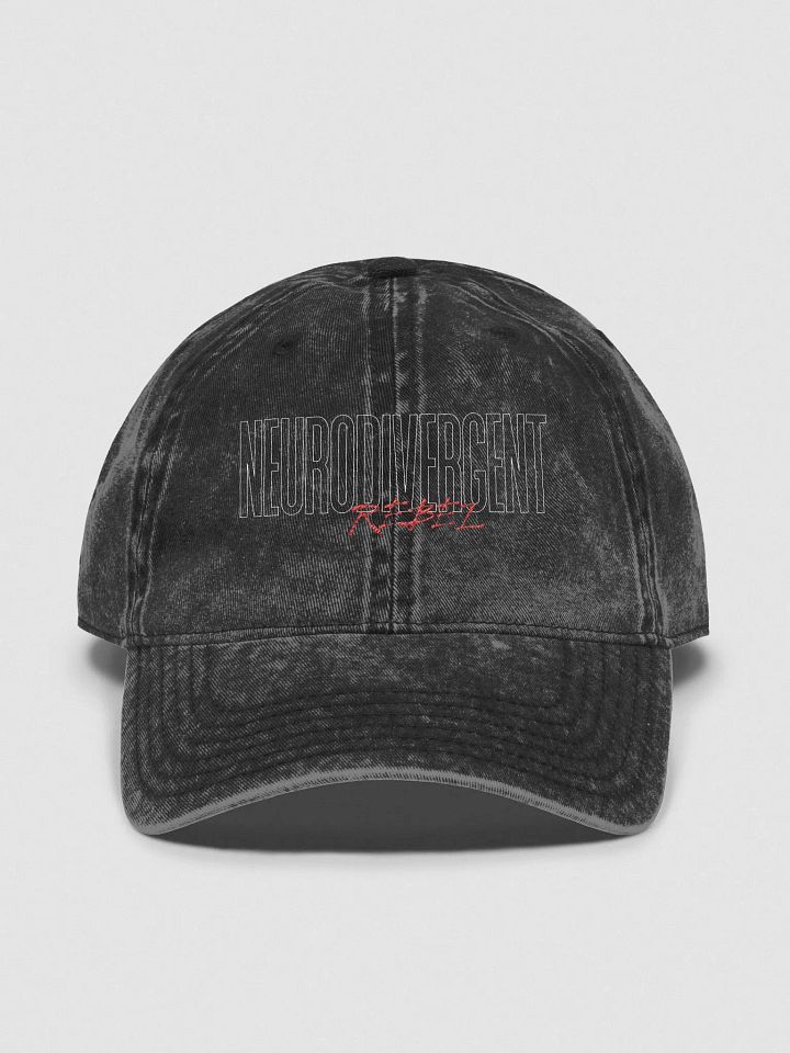 NeuroDivergent Rebel Faded Wash Ball Cap product image (1)