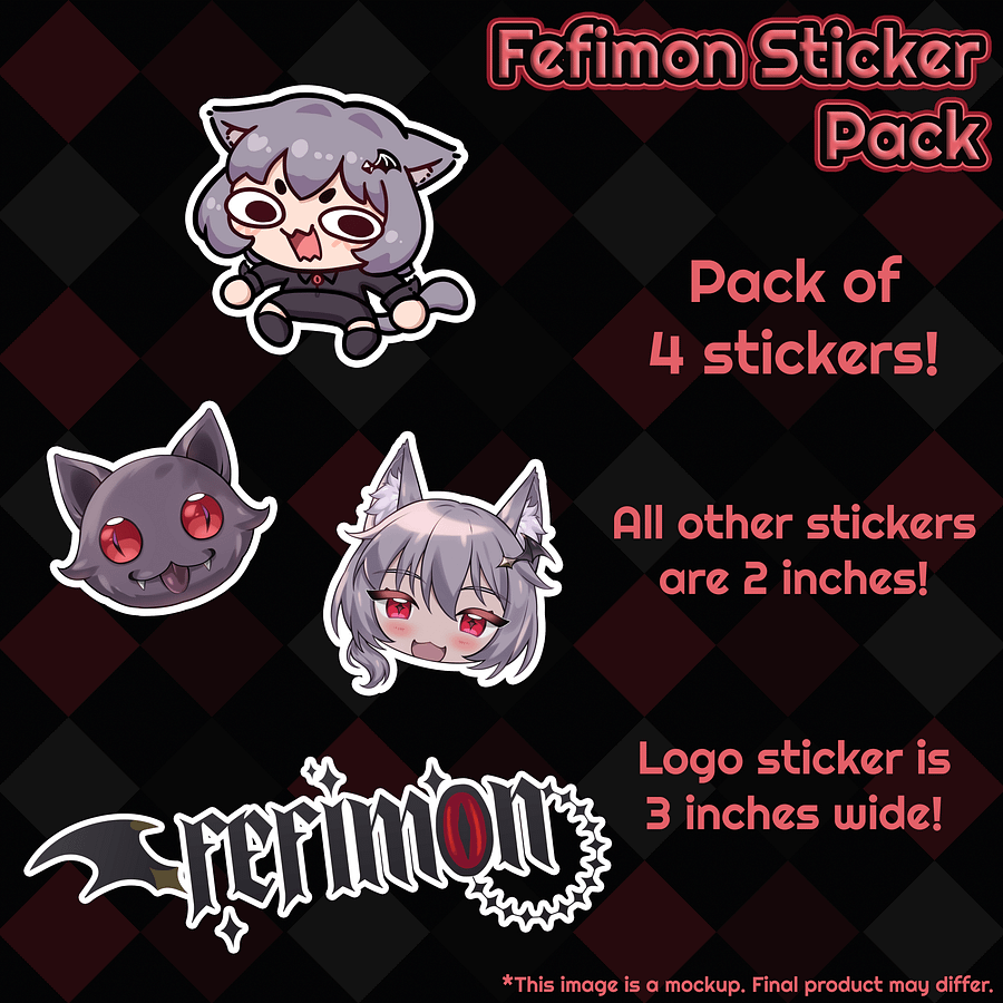 Fefimon Sticker Pack [PREORDER] product image (1)