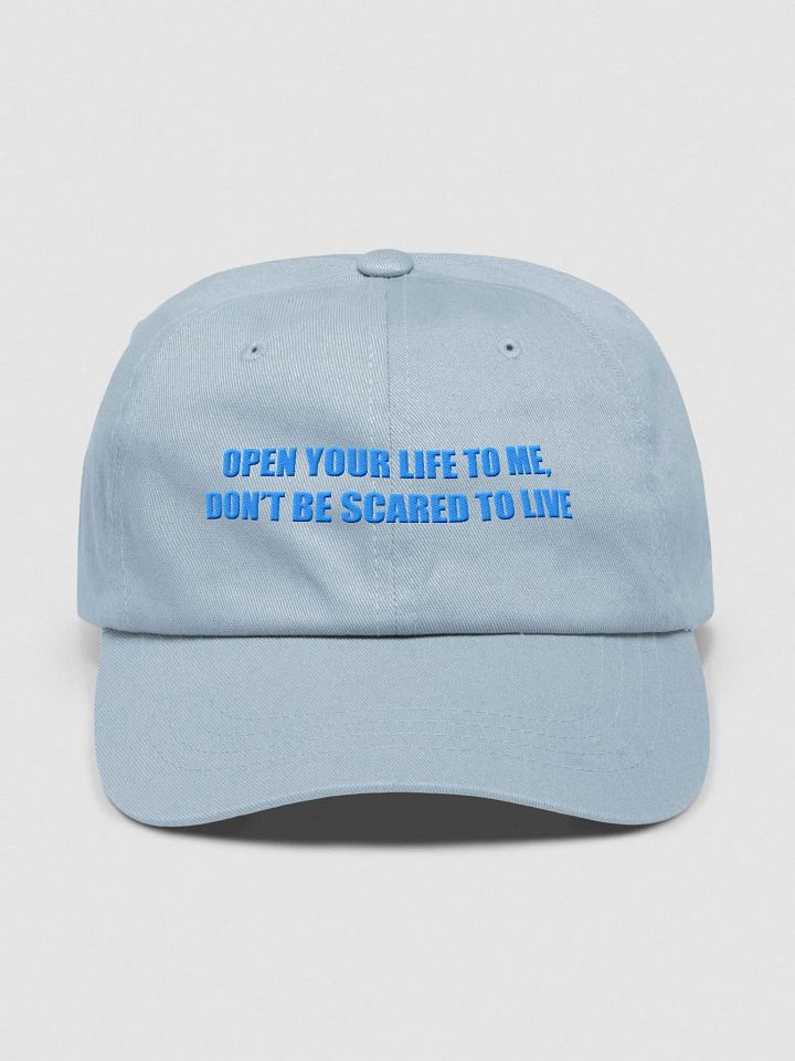 Open Your Life to Me, Don't Be Scared To Live Hat (Embroidery) product image (33)