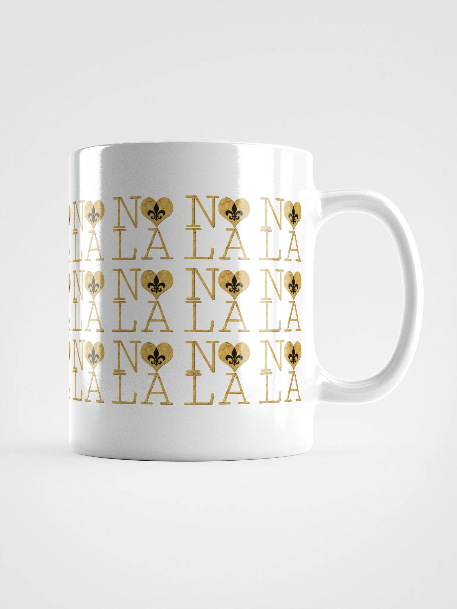 I LOVE NOLA **LEGACY MUG** (GOLD WRAP FULL INFINITY WALL) product image (3)