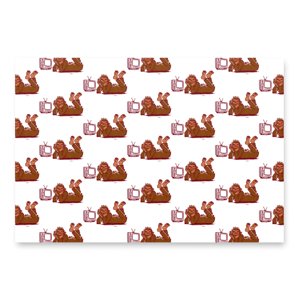 bigfoot wrapping paper product image (3)