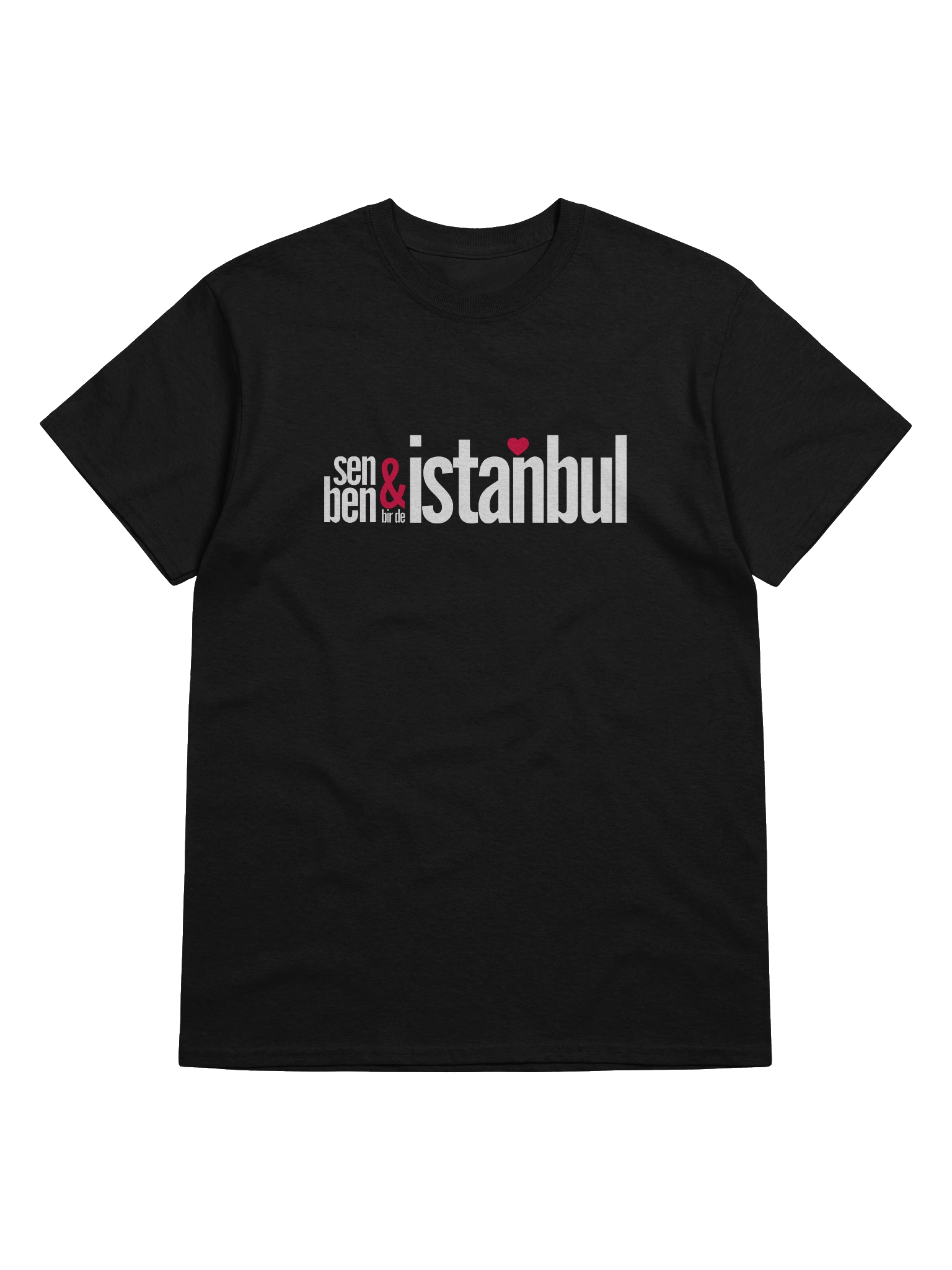 İstanbul'un Kalıcı Aşkı: "Sen & Ben Bir de İstanbul" Türkçe Tasarımlı Gildan Kadın Heavyweight Tişört product image (46)