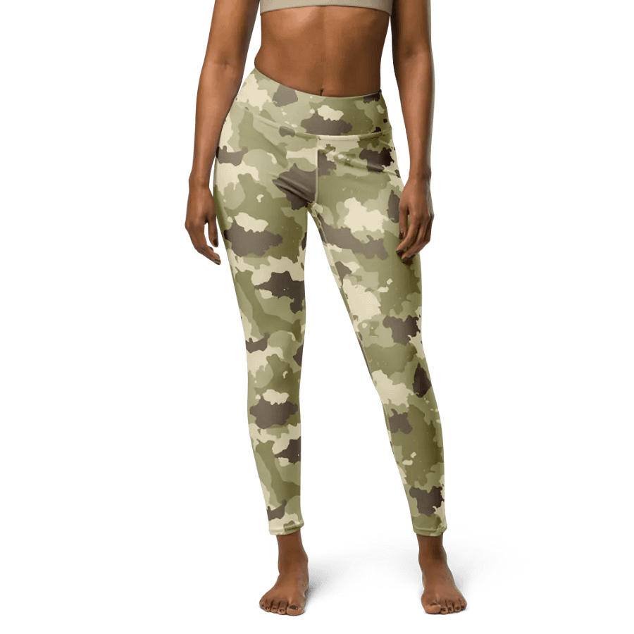 Camouflage Couture High-Waisted Leggings - Desert Tactical Pattern product image (3)