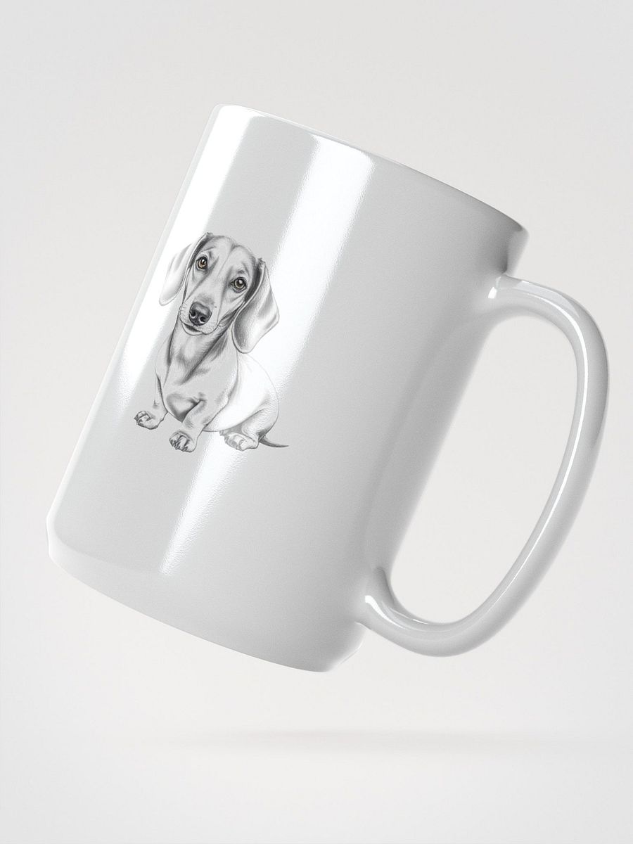 Dachshund Sketch White Glossy Mug product image (2)